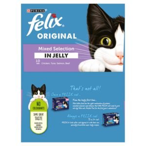 Felix Mixed Selection In Jelly Cat Food, 100 g (Pack of 40)