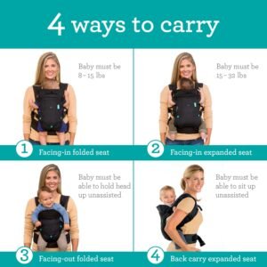 Infantino Flip 4-in-1 Advanced Carrier with Washable bib Included